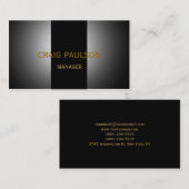 Carte de visite de la photographie en Gris Noir cl (Devant / Derrière)