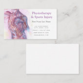 Carte de visite de la physiothérapie et des blessu (Devant / Derrière)