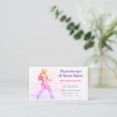 Carte de visite de la physiothérapie et des blessu (Debout devant)