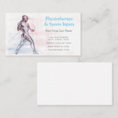 Carte de visite de la physiothérapie et des blessu (Devant / Derrière)
