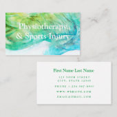 Carte de visite de la physiothérapie et des blessu (Devant / Derrière)