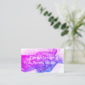 Carte de visite de la physiothérapie et des blessu (Debout devant)