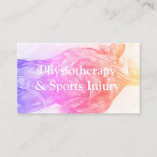 Carte de visite de la physiothérapie et des blessu