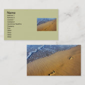 Carte de visite de la plage (Devant / Derrière)