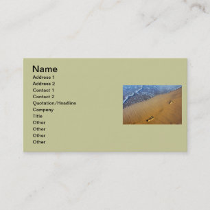 Carte de visite de la plage