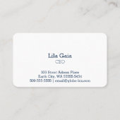 Carte de visite de la planète Terre (Dos)