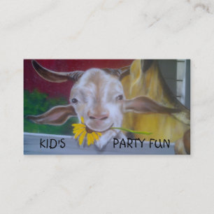 CARTE DE VISITE DE LA PLANIFICATION DE LA FÊTE DE