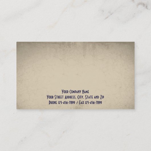 Carte de visite de la police (Dos)