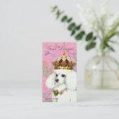 Carte de visite de la princesse White Poodle (Debout devant)