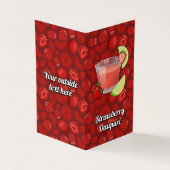 Carte de visite de la recette de fraise Daiquiri (Extérieur)