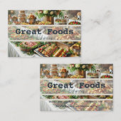 Carte de visite de la restauration (Devant / Derrière)