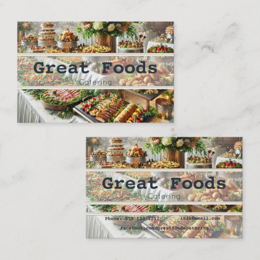 Carte de visite de la restauration (Devant / Derrière)