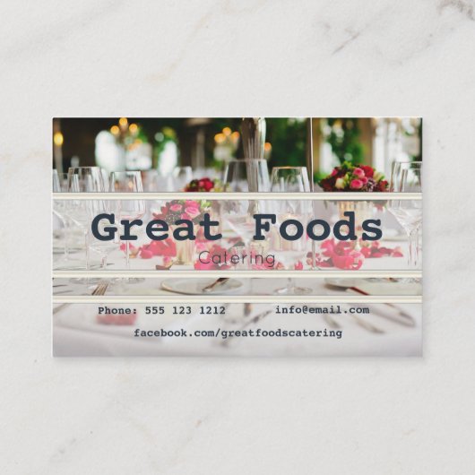 Carte de visite de la restauration (Dos)