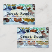 Carte de visite de la restauration (Devant / Derrière)