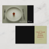 Carte de visite de la restauration (Devant / Derrière)