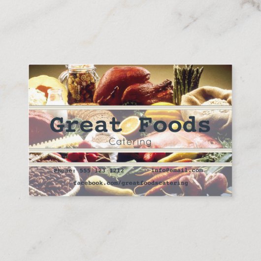 Carte de visite de la restauration (Dos)