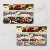 Carte de visite de la restauration (Devant / Derrière)