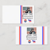 Carte de visite de la révolution démocratique (Devant / Derrière)