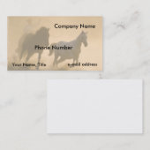 Carte de visite de la revue Mustang (Devant / Derrière)