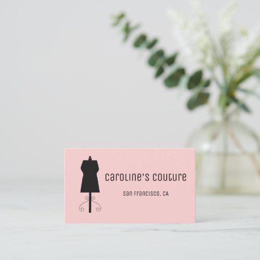Carte de visite de la robe de couture (Debout devant)