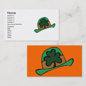 Carte de visite de la Saint-Patrick (Devant / Derrière)