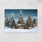 Carte de visite de la saison de Noël du marché aux (Dos)