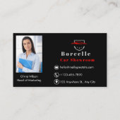 Carte de visite de la salle de spectacle Black & R (Dos)