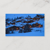 Carte de visite de la scène d'hiver (Dos)