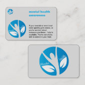 carte de visite de la sensibilisation à la santé m (Devant / Derrière)