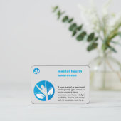 carte de visite de la sensibilisation à la santé m (Debout devant)