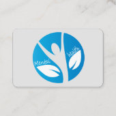 carte de visite de la sensibilisation à la santé m (Dos)