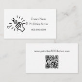 Carte de visite de la société (Devant / Derrière)