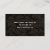 Carte de visite de la société d'approvisionnement  (Dos)