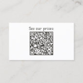 Carte de visite de la société d'approvisionnement  (Dos)