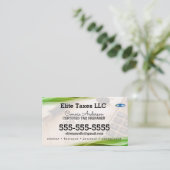 Carte de visite de la société de calcul de taxe ve (Debout devant)