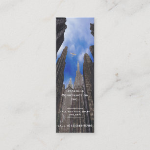 carte de visite de la société de construction