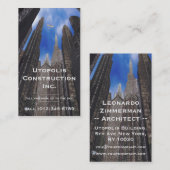 carte de visite de la société de construction (Devant / Derrière)