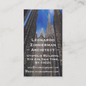 carte de visite de la société de construction (Dos)