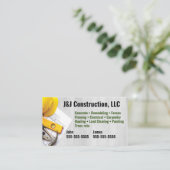 Carte de visite de la société de construction (Debout devant)