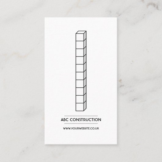 Carte de visite de la société de construction v2 (Devant)