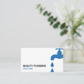 Carte de visite de la société de plomberie (Debout devant)