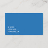 Carte de visite de la société de plomberie (Dos)