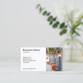 Carte de visite de la société de réparation de fou (Debout devant)