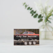 Carte de visite de la société de service de remorq (Debout devant)