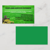 Carte de visite de la société de services de pelou (Devant / Derrière)