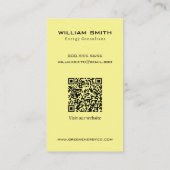 Carte de visite de la société Green Energy Renewab (Dos)