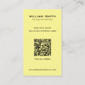 Carte de visite de la société Green Energy Renewab (Dos)