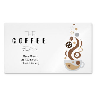 Carte de visite de la technologie Coffee Bean