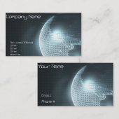 Carte de visite de la terre d'ordinateur (Devant / Derrière)