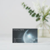 Carte de visite de la terre d'ordinateur (Debout devant)